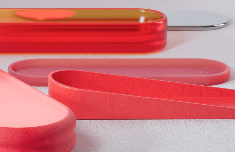 Общая концепция 3D-графики — идея взаимодействия объектов — отражает связь между разными продуктами и сервисами внутри МТС, их экосистемность. Пластичные формы перетекают друг в друга, соприкасаются, принимают узнаваемые или абстрактные очертания.